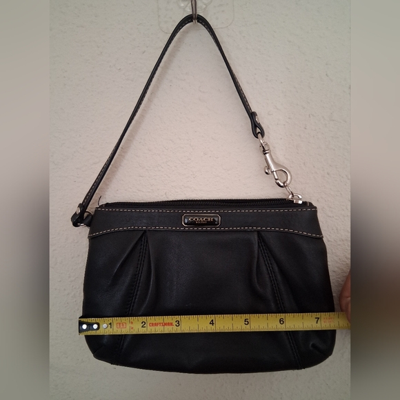 Coach Black Leather Wristlet - Picture 4 of 6